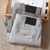 Estación europea verano negocio rectos Algodón pantalones de hombre rectos bolsillo recto juvenil tiro medio no se decoloran finos pantalones casuales