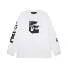 Melancolía Rico Segunda Generación Erd Boceto Graffiti Transfronterizo Nueva Moda Urbana Marca Casual Holgada Camiseta de Manga Larga con Estampado para Otoño