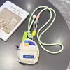 Color nuevo, monedero de tres hebras, correa para el cuello del teléfono, correa larga, bolso cruzado, adecuado para hombres y mujeres, correa para senderismo al aire libre y cadena para colgar altavoz