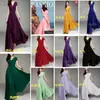 Aliexpress Amazon Europeu e Americano Decote V Manga Curta Boêmio Chiffon Cintura Marcada Emagrecedor Cobertura da Barriga Vestido Longo