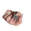 Anillo de Mariposa Líquida Exagerado para Mujer, Anillo Abierto de Moda Vintage para Viajero, Anillo Elegante para Dedo Índice
