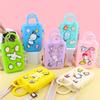 Bolsa de Silicona de Dibujos Animados DIY, Bolso de Playa Perforado, Bolso Tote de Vacaciones, Cesta de Verduras, Bolso Cruzado de Hombro, Bolsa de Almacenamiento, Antideslizante