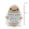 Serie de Tarjetas de Verduras y Frutas Muñeca Joyería Tejida de Lana Hecha a Mano Ornamentos Energía Positiva Pepino Papa Transfronteriza Popular
