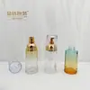 Botella de Base de Maquillaje Líquido de Hombro Plano y Fondo Grueso de 40ml Botella de Leche Protectora Solar Esencia Botella Material de Empaque Cosmético