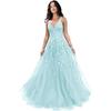 Novo Azul Slim-fit Sexy Costas Vazadas Vestido Toast Banquete Aniversário Anfitriã Emagrecimento Reunião Anual Vestido de Noite Longo Feminino