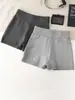 Pantalones cortos de punto sencillos de cintura alta para mujer, nuevo estilo otoño 2026, talla petite, corte holgado, adelgazantes, versátiles, pantalones que se ajustan a la cadera, invierno