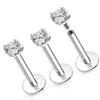 Aleación de Titanio G23 Zirconia Uña de Labio Uña de Nariz Aleación de Titanio G23 Uña de Oreja Uña de Cartílago de Oreja Joyería para Piercings