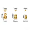 Set de Accesorios de Cuentas Posicionadoras con Broche de Acero Inoxidable Transfronterizo para Conectores de Collares, Pulseras y Aretes Hechos a Mano para Bricolaje