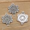 68 Accesorios de conexión de joyería de aleación DIY plata antigua conector poroso amuleto retro antiguo colgante hecho a mano