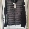 Nova Marca Europea m Jaqueta de Penas Casual com Retalhos Tricotados Masculina Penugem de Pato Branca Quente Estilosa Slim Casaco de Penas
