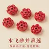 Colgante de Hebilla de Seguridad de Cinabrio para Mujer, Amuleto del Año Zodiacal, Cadena para Teléfono Móvil, Llavero para Coche, Colgante Masculino Pixiu de Calabaza