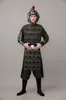Traje Antigo Infantil Armadura do General Zhao Zilong, Uniforme de Soldado da Guarda Antiga de Mulan, Armadura, Trajes de Performance Masculino e Feminino