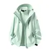 Nuevo Estilo Hombres Dos Piezas Impermeable Tres en Uno Desmontable Exterior Cortavientos Personalizado Reflectante Chaqueta para Mujeres