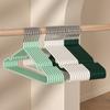 Percha de Plástico Recubierto Engrosada, Sin Costuras y Antideslizante, Adecuada para Uso en Hogar y Dormitorio de Adultos, Doble Propósito para Secar Ropa Húmeda y Seca, Percha Universal