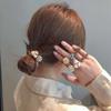 Anillo para el Cabello de Celebridad de Internet Cuerda para Coleta Bola de Cabello Estilo Pequeño Fragante Simple Elegante para Mujer Goma Elástica Accesorios para el Cabello de Mujer