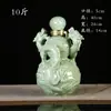 Botella de Vino Vacía de Cerámica, Doble Dragón Creativo Jugando con una Perla, Jarra para Licores, Tarro de Vino Sellado para el Hogar, Botella de Vino Decorativa