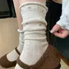Meias Casuais de Cano Médio com Bolinhas e Borda Enrolada, Malha Respirável, Estilo Ballet Japonês, Patchwork, Finas Versáteis para Primavera/Verão, Estilo Slouch