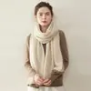 Bufanda 100% cachemira pura, simple y elegante, proporciona calidez y protección contra el frío, de longitud media, suave y amigable con la piel, bufanda grande tejida