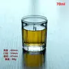 Atacado de fábrica copo de vinho pequeno vidro branco alto copo para licor bar copo personalizado para destilados mini copo de uísque