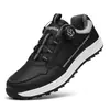 Zapatos de golf talla 46 con hebilla giratoria, parte superior de cuero transfronterizo, amortiguación cómoda, zapatillas deportivas, zapatos casuales para hombre para exteriores