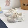 Me encantan los zapatos dexun de plataforma alta 2025 transpirables zapatos de papá casuales para niñas zapatos rosa blanco A6001