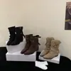 Botines western de tacón grueso con punta fina estilo francés para mujer, nuevo modelo para otoño e invierno 2026