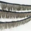 Accesorios de abalorios hechos a mano de alta resistencia, ultra densos de 4 cm para manualidades, tubos de cuentas, borlas, flecos verdes y rojos, encaje para ropa