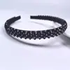 Nueva Diadema de Cristal Barroco Europea y Americana, Diadema Pequeña Simple y de Moda, Tocado Estilo Flequillo Presionado a Mano para Mujeres