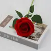 Rosas Artificiales de Terciopelo para Decoraciones de Boda, Flores Falsas, Rosas Búlgaras Transfronterizas, Flores Artificiales para el Día de San Valentín al por Mayor