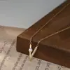 Collar de Concha en Forma de V Estilo Francés para Mujer, Lujo Accesible de Nicho, Collar de Regalo Estilo Cool Ins de Gama Alta
