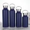 Atacado transfronteiriço aço inoxidável 304 estilo americano boca larga camada dupla copo térmico portátil com múltiplas tampas para ciclismo ao ar livre e esportes