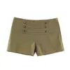 Fabricantes Mayoristas de Ropa para Mujer Transfronterizos 2026 Nuevo Conjunto de Chaleco y Shorts Casuales Sueltos con Botones Decorados Estilo Europeo y Americano
