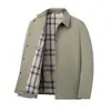 Chaqueta de Solapa para Hombre de Primavera y Otoño Opciones Multicolor Forro de Cuadros Botón Exquisito Casual de Negocios Chaqueta Casual