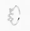 Anillo Doce Constelaciones Estilo Frío Moderno Estilo Japonés y Coreano Lujo Ligero Abierto Ajustable Anillo de Dedo de Diamante para Mujer Sencillo