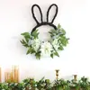 Meimei Cruzamento Fronteiriço Páscoa Alta Qualidade Orelhas de Coelho Primavera Verão Guirlanda Flor Artificial Decorações de Casa Suspensão de Porta da Frente