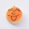 Pan Sonriente de Simulación Modelo Creativo Adornos Accesorios de Enseñanza para Fotografía Rebote Lento Pan Falso Artesanía de Resina
