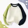 Moletom Raglan Masculino 2026 Novo Estilo Algodão Macio Manga Longa Pulôver Roupas Infantis Primavera e Outono Gola Redonda Infantil