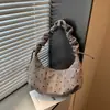 Bolso de Hombro Único Retro de Gamuza con Lunares para Mujer, Nuevo Bolso Cruzado Casual para el Trabajo, Bolso de Moda de Nicho Tipo Dumpling