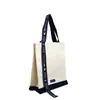 Bolsa Tote de Lona Logo Personalizado Lisa Satchel Laminado Bolsa de Lona Bolsa de Compras Satchel à Prova d'Água Bolsa de Lona
