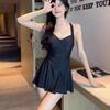 Traje de baño para mujer Sexy Adelgazante de cintura Color Nuevo Una pieza Estilo falda Ángulo plano Resort Fuente termal Traje de baño Venta al por mayor