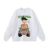 Camiseta masculina de manga curta Cross-Border com estampa de anime de rua, modelagem solta e gola redonda, em algodão. Regata unissex de manga curta.