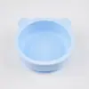 Tazón Personalizado en Forma de Oso de Grado Alimenticio, Tazón de Silicona para Bebé con Ventosa, Tazón de Alimentación de Silicona, Vajilla Infantil, Tazón con Ventosa de Grado Alimenticio