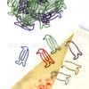 Fábrica de origen transfronteriza 6 colores forma de nota alta protección del medio ambiente recubierto de plástico color especial clip para papel forma especial clip para papel metálico en stock