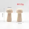 Juguetes de Madera con Forma de Hongo de Dibujos Animados para Niños, Juguetes Pintados Creativos, Adornos de Hongo en Color Madera Original, Decoración para Fiestas en Casa