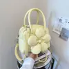 Bolso de mano de moda transfronterizo con lunares frescos, bolso tipo concha versátil de diseño nicho y moderno, bolso cruzado casual dulce con estampado floral