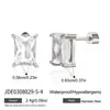 Brincos femininos estilo europeu e americano Wanxing aço inoxidável banhado a ouro 18k zircônia conjunto de brincos de luxo leve de alta qualidade atacado transfronteiriço