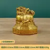 Ornamentos Pixiu de Latão com Base, um Par de Pixius Gordinhos com Base Baguá, Entrada de Escritório, Loja, Ornamentos para Casa