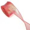 Cinta de Gasa Iridiscente de Nylon con Forma de Cola de Pez de 4 cm Kit de Materiales para Pulsera, Collar, Joyería Hecha a Mano con Color
