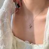 Collar de Lirio del Valle Tendencia en Transmisión en Vivo de Tiktok Modelo Nuevo 2026 Colgante de Flor de Tulipán Bañado en Oro Cadena para la Clavícula
