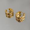 Pendientes de lazo de flor de perla medieval de aguja plateada estilo corte retro temperamento pendientes moda nicho pendientes al por mayor